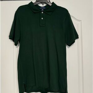 Boys 18-20 Dark Green Polo Ralph Lauren Golf Shirt New without tags